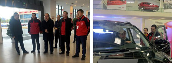 涪陵區委常委、宣傳部部長一行蒞臨鑫源汽車調研